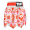 [Pre-Order] TUFF Muay Thai Boxing Shorts Gladiator Red & White Classic Victorian Pattern