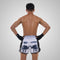 TUFF Muay Thai Boxing Shorts New Retro Style "White War Elephant"