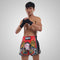 TUFF Muay Thai Boxing Shorts New Retro Style "Red Chinese Dragon and Tiger"