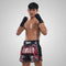 TUFF Muay Thai Boxing Shorts New Retro Style "Black Chinese Dragon with Text"