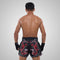 TUFF Muay Thai Boxing Shorts New Retro Style "Black Chinese Dragon with Text"