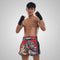 TUFF Muay Thai Boxing Shorts New Retro Style "Red Chinese Dragon"