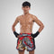 TUFF Muay Thai Boxing Shorts New Retro Style "Red Chinese Dragon"