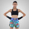 TUFF Muay Thai Boxing Shorts High-Cut Retro Style "Party Monster"