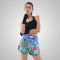 TUFF Muay Thai Boxing Shorts High-Cut Retro Style "Party Monster"