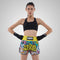 TUFF Muay Thai Boxing Shorts High-Cut Retro Style "Ready to Rumble"