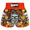 TUFF Muay Thai Boxing Shorts High-Cut Retro Style "Graybeard & The Eagle"