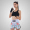 TUFF Muay Thai Boxing Shorts High-Cut Retro Style "Kibo no Hana" Flower of Hope