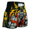 TUFF Muay Thai Boxing Shorts High-Cut Retro Style "The Gigantic Beast"